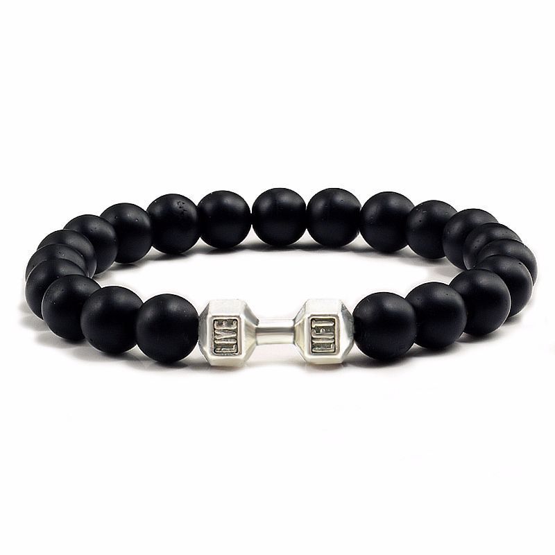 Black Lava Stone Aromatherapy Bracelet – Natural Volcanic Beads for Men and Women