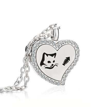 Heart-Shaped Essential Oil Diffuser Necklace – Aromatherapy Jewelry