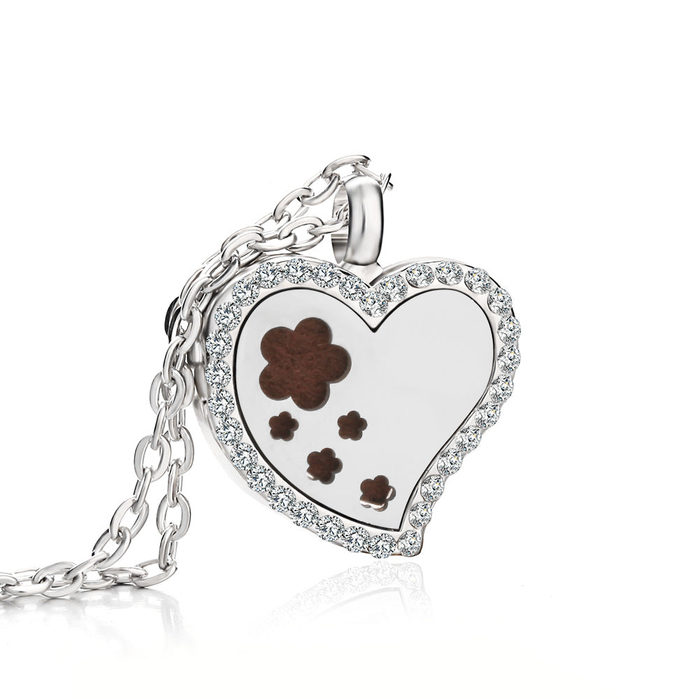 Heart-Shaped Essential Oil Diffuser Necklace – Aromatherapy Jewelry
