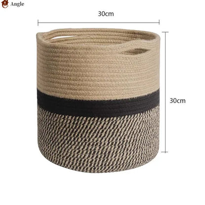 Thick Heavy Cotton Rope Laundry Bucket